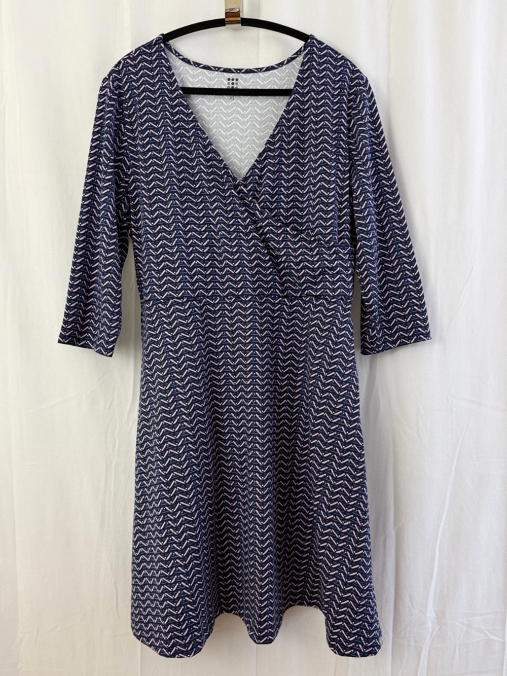Title Nine Purple Wrapper's Delight Pallay Mini Dress Womens Size XL - Picture 3 of 9